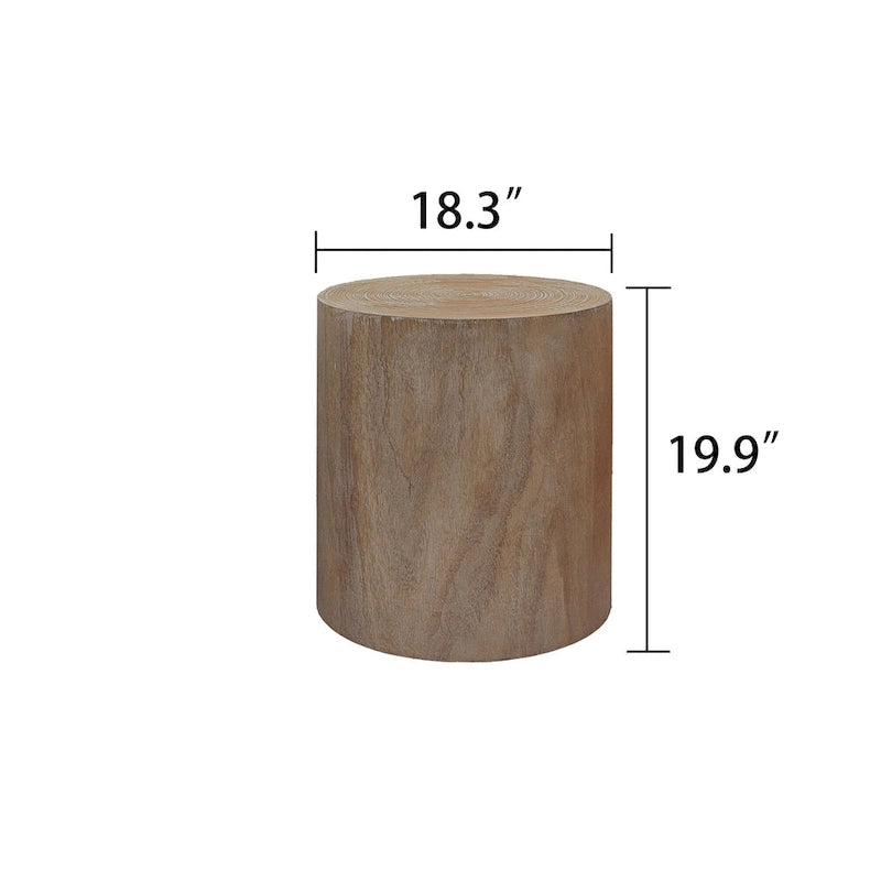 Tables basses rustiques en bois avec motifs distinctifs de cernes d'arbre - Parfaites pour le salon