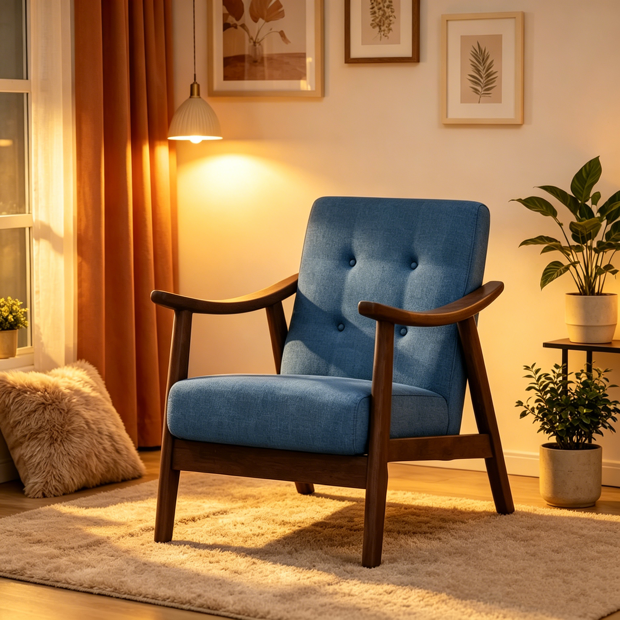 Fauteuil d'appoint moderne du milieu du siècle