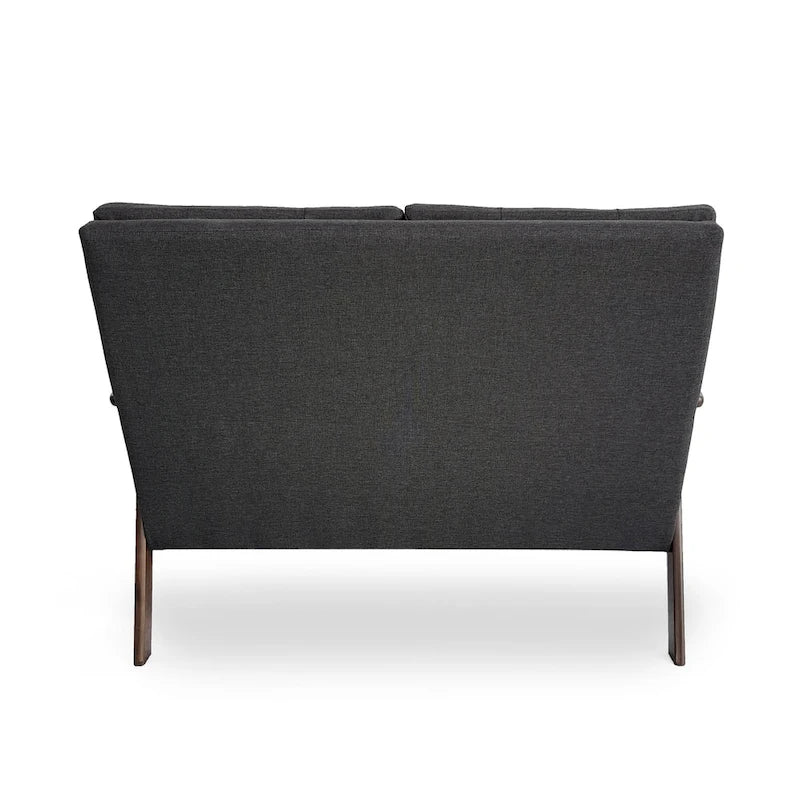 Ensemble de canapés deux pièces en tissu de style Mid-Century