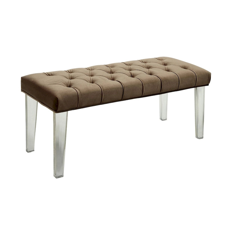 Banc décoratif capitonné et rembourré moderne
