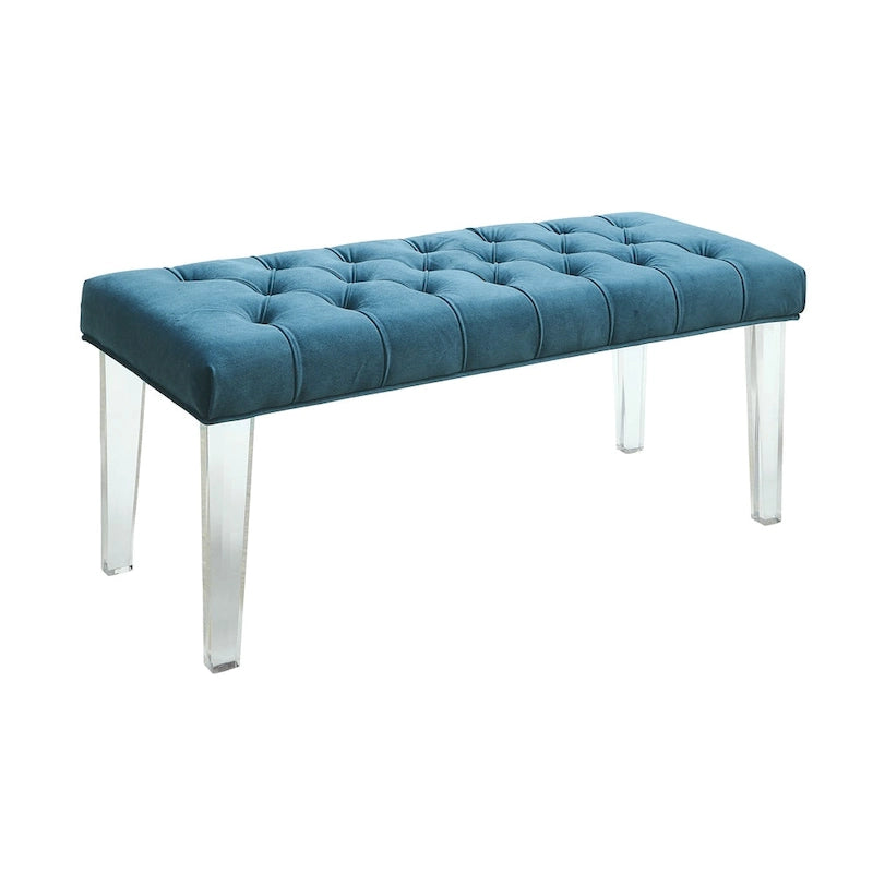 Banc décoratif capitonné et rembourré moderne