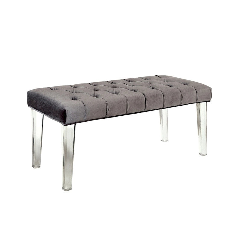 Banc décoratif capitonné et rembourré moderne