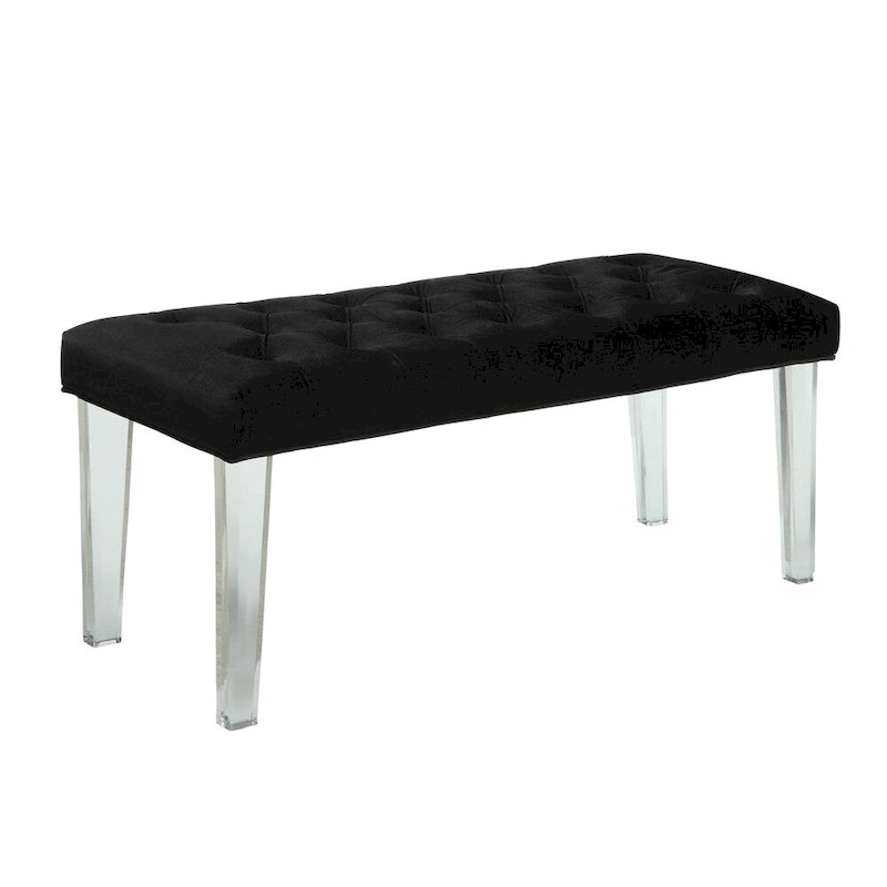 Banc décoratif capitonné et rembourré moderne