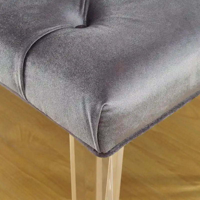 Banc décoratif capitonné et rembourré moderne
