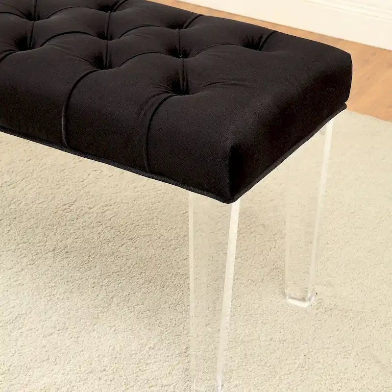 Banc décoratif capitonné et rembourré moderne