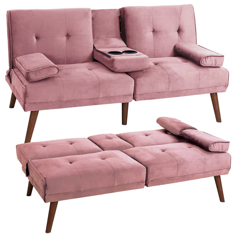 Petit Loveseat, Canapé-lit convertible 3 en 1 mignon