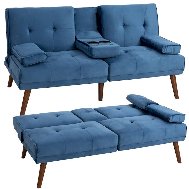 Petit Loveseat, Canapé-lit convertible 3 en 1 mignon