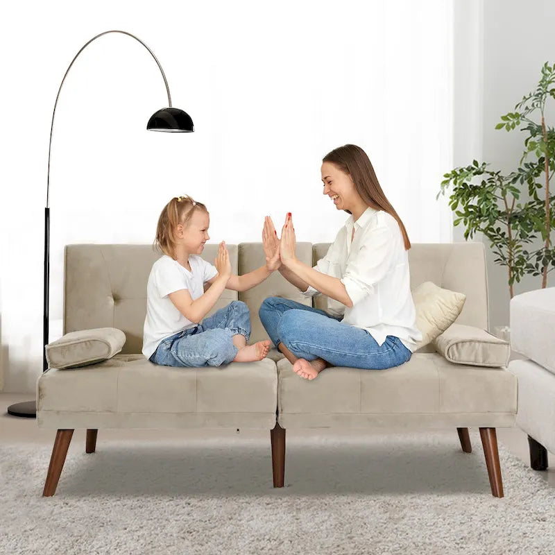 Petit Loveseat, Canapé-lit convertible 3 en 1 mignon