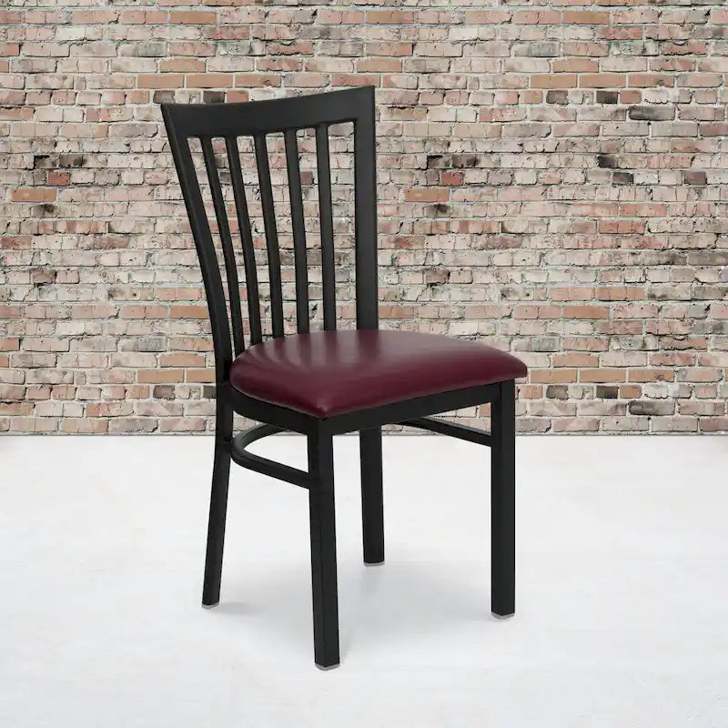 Chaise de restaurant en métal School House Back