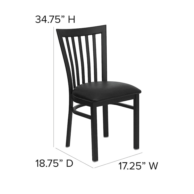 Chaise de restaurant en métal School House Back