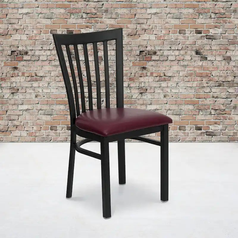 Chaise de restaurant en métal School House Back