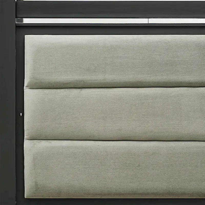 Ensemble de chambre Queen Size avec tête de lit capitonnée (Option pièces)