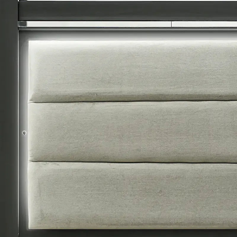 Ensemble de chambre Queen Size avec tête de lit capitonnée (Option pièces)