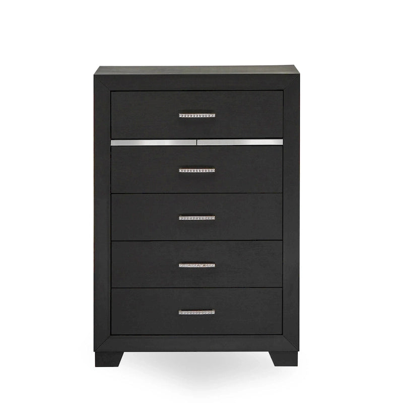 Ensemble de chambre Queen Size avec tête de lit capitonnée (Option pièces)