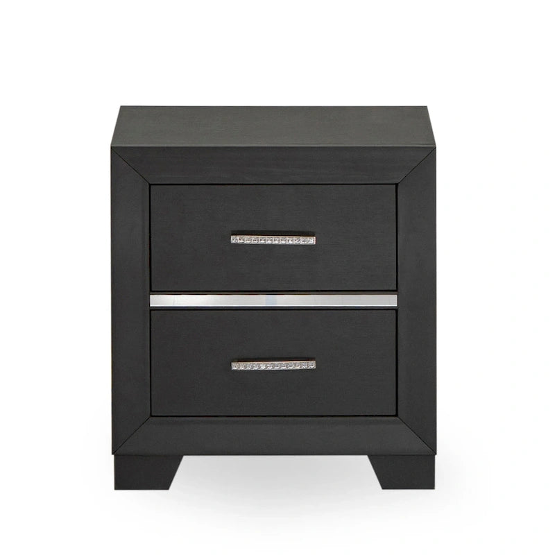 Ensemble de chambre Queen Size avec tête de lit capitonnée (Option pièces)