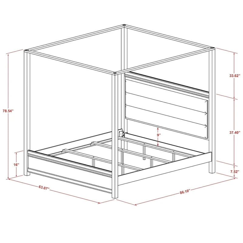 Ensemble de chambre Queen Size avec tête de lit capitonnée (Option pièces)