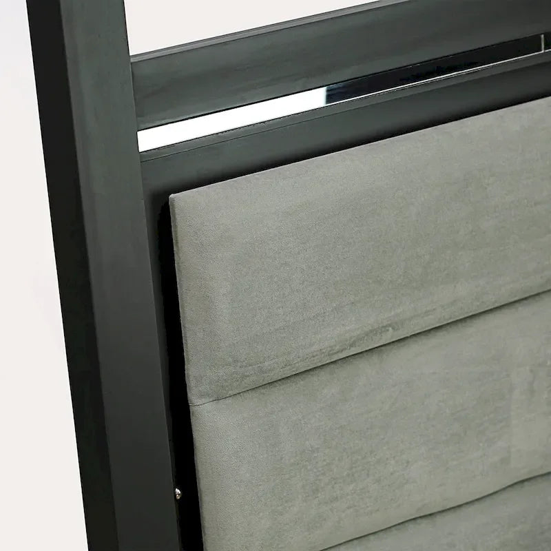 Ensemble de chambre Queen Size avec tête de lit capitonnée (Option pièces)