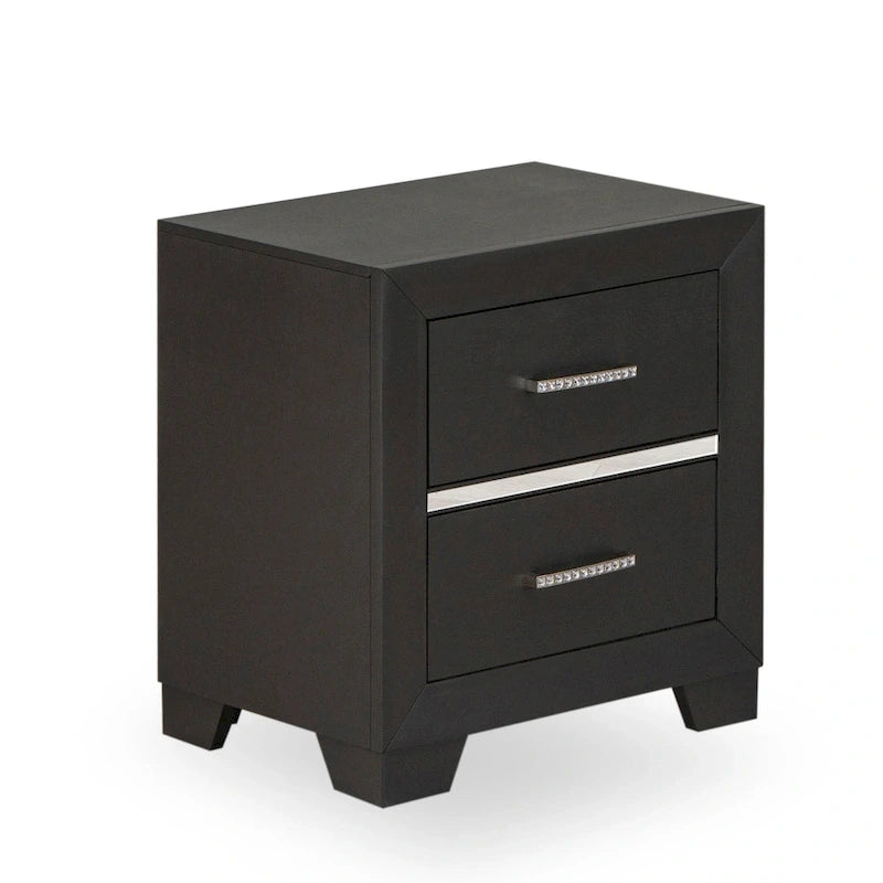 Ensemble de chambre Queen Size avec tête de lit capitonnée (Option pièces)