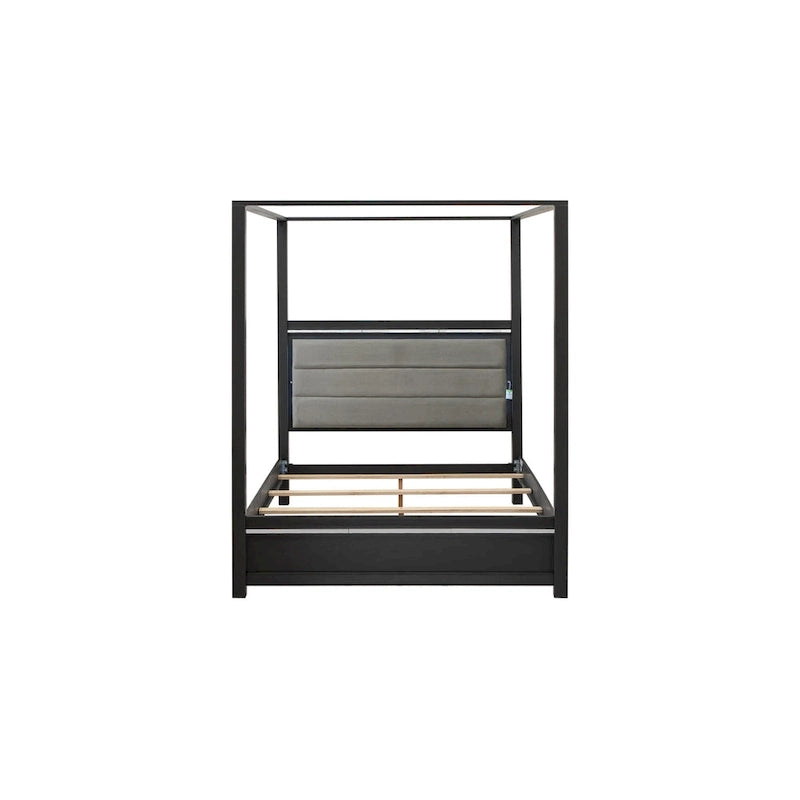 Ensemble de chambre Queen Size avec tête de lit capitonnée (Option pièces)