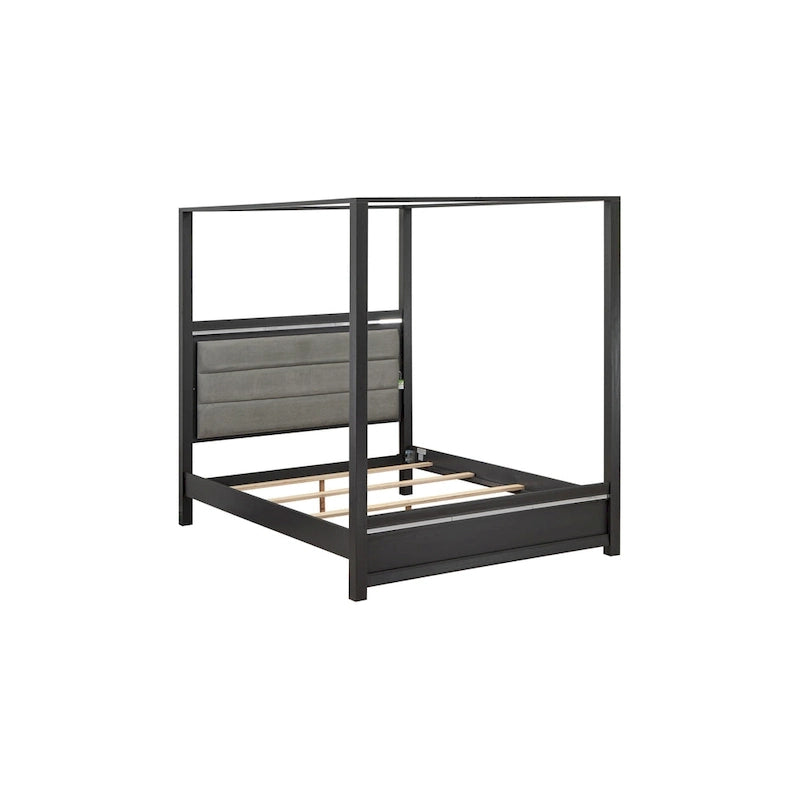Ensemble de chambre Queen Size avec tête de lit capitonnée (Option pièces)