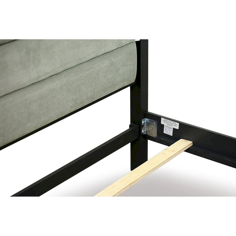 Ensemble de chambre Queen Size avec tête de lit capitonnée (Option pièces)