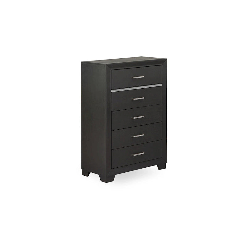 Ensemble de chambre Queen Size avec tête de lit capitonnée (Option pièces)