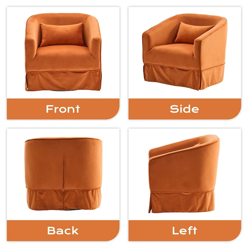 Fauteuil de salon rembourré, Fauteuil en tissu