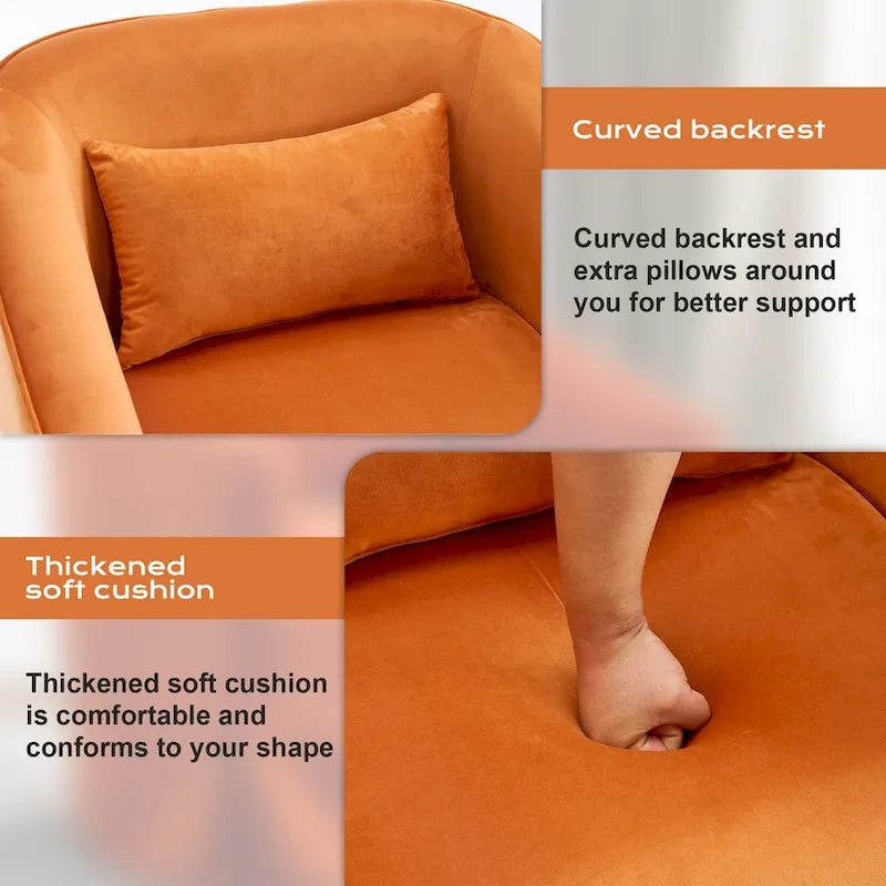 Fauteuil de salon rembourré, Fauteuil en tissu