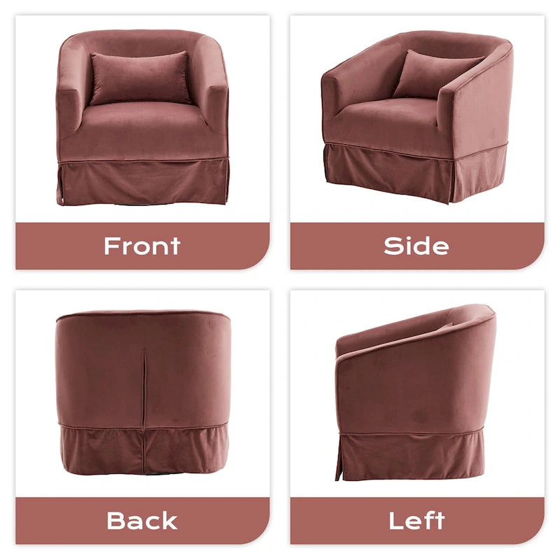 Fauteuil de salon rembourré, Fauteuil en tissu