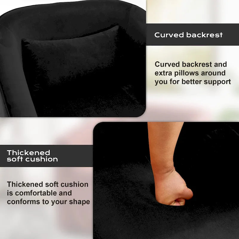 Fauteuil de salon rembourré, Fauteuil en tissu