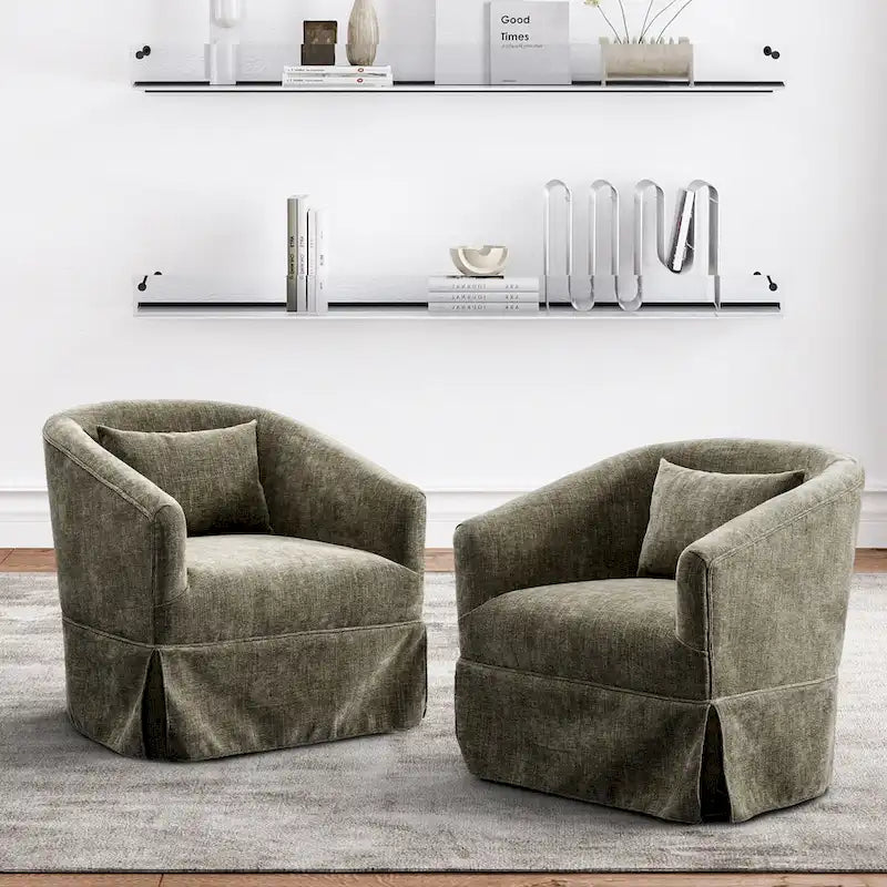Fauteuil de salon rembourré, Fauteuil en tissu