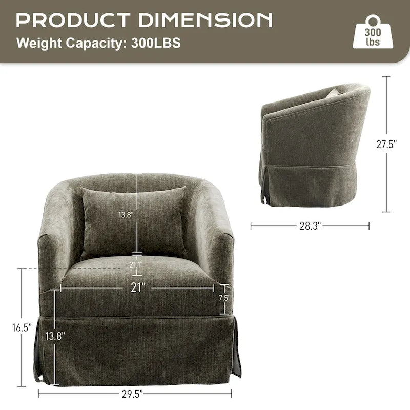 Fauteuil de salon rembourré, Fauteuil en tissu