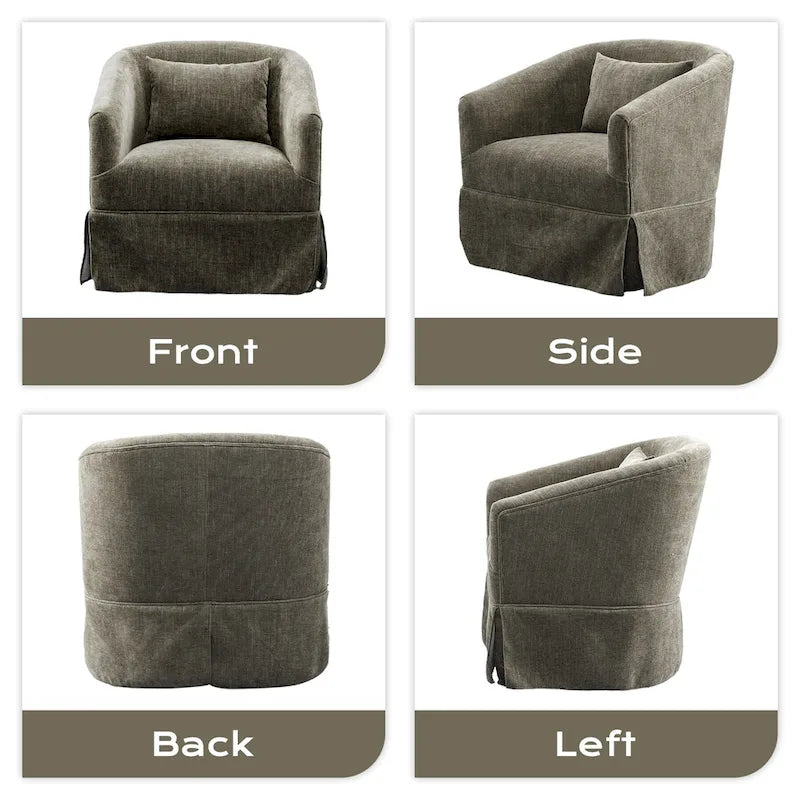 Fauteuil de salon rembourré, Fauteuil en tissu