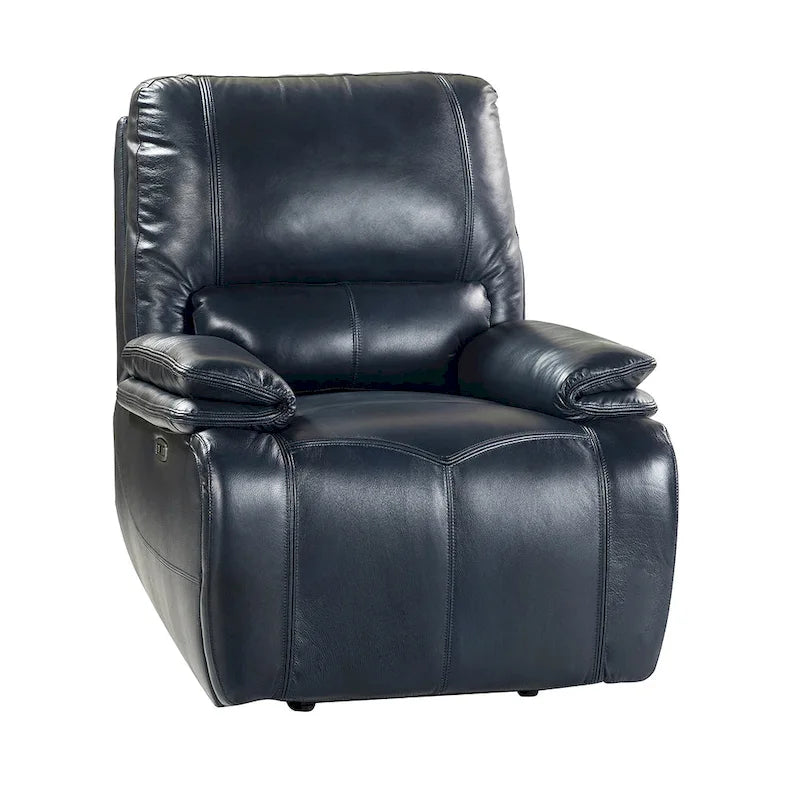 Fauteuil relax électrique en cuir véritable