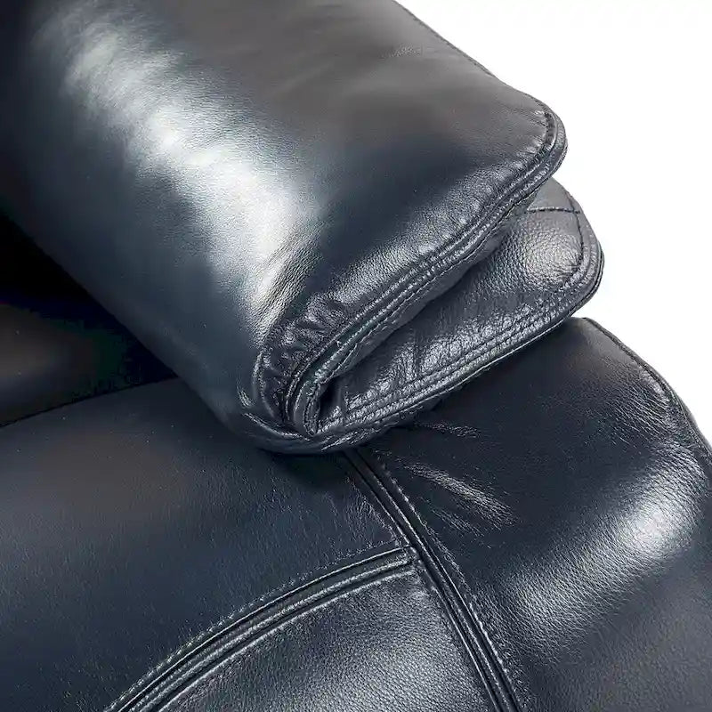 Fauteuil relax électrique en cuir véritable