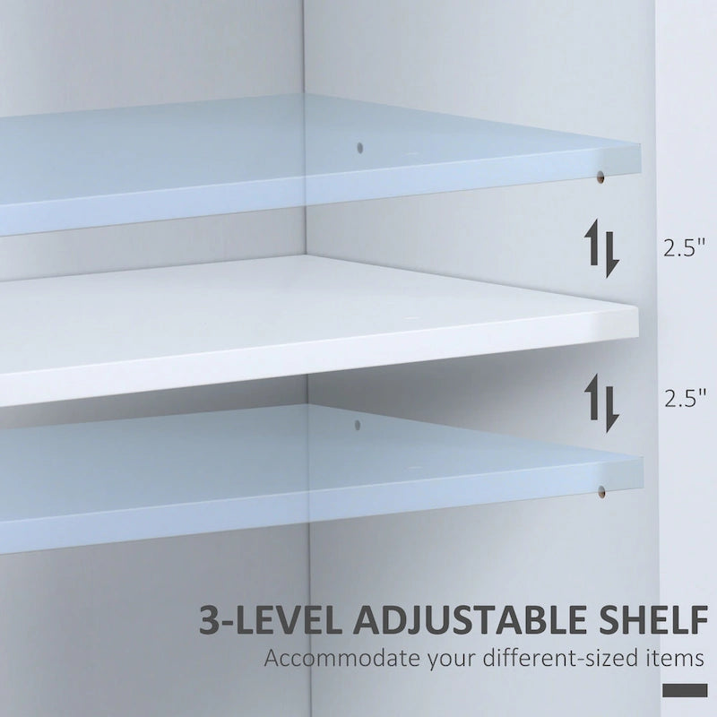 Bahut de cuisine moderne avec meuble de rangement à double porte et portes vitrées