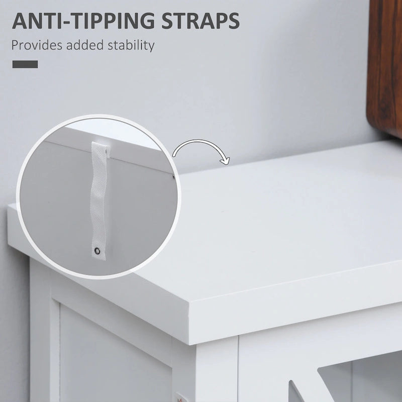 Bahut de cuisine moderne avec meuble de rangement à double porte et portes vitrées