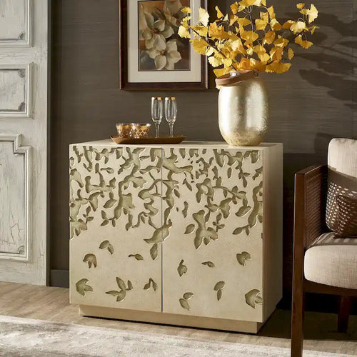 Emiri 35 Wide 2-Door Hand-Painted Accent Cabinet by iNSPIRE Q Bold
