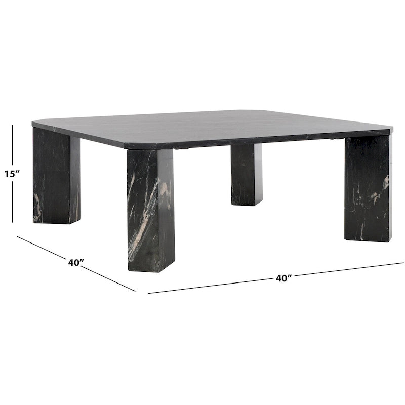 Table basse carrée en marbre