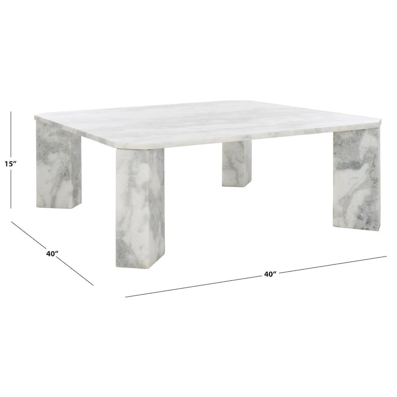 Table basse carrée en marbre
