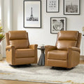 Fauteuil inclinable électrique pivotant et berçant de style traditionnel (ensemble de 2 pièces)