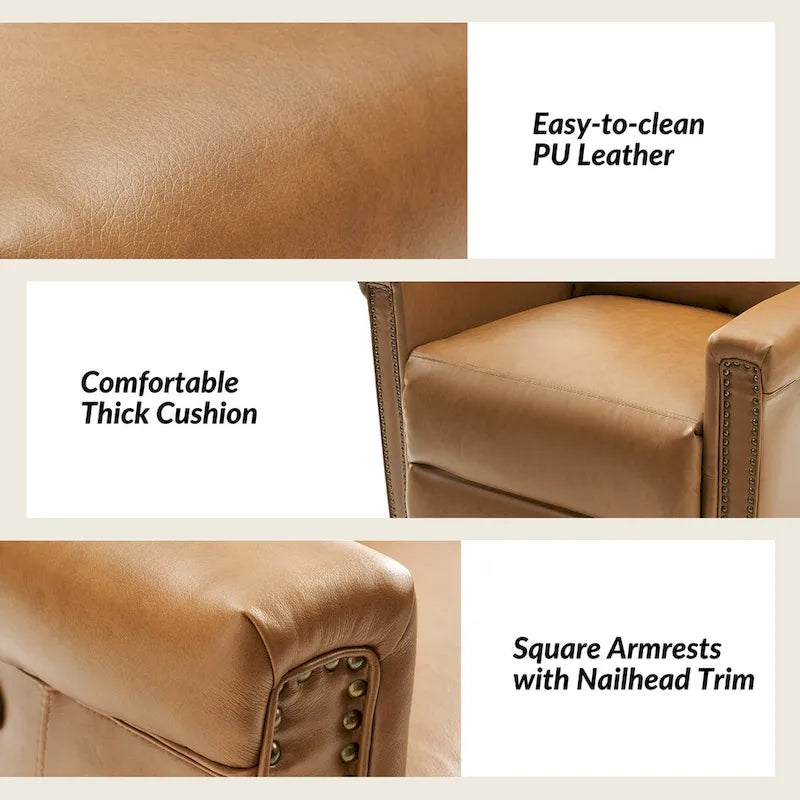 Fauteuil inclinable électrique pivotant et berçant de style traditionnel (ensemble de 2 pièces)