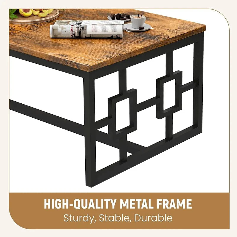Table basse style industriel pour salon