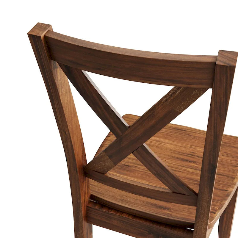 Table et chaises de coin-repas pliantes en bois