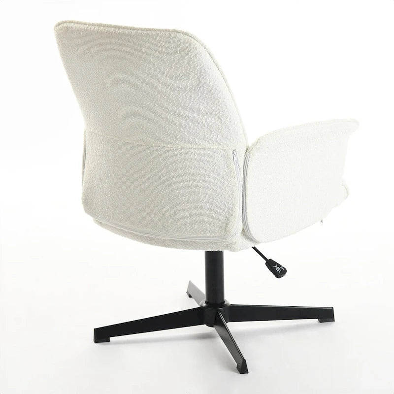 Fauteuil d'appoint rembourré pivotant avec accoudoirs