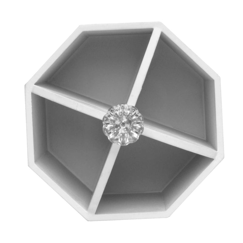 Organisateur de papeterie pivotant Art Déco - Blanc