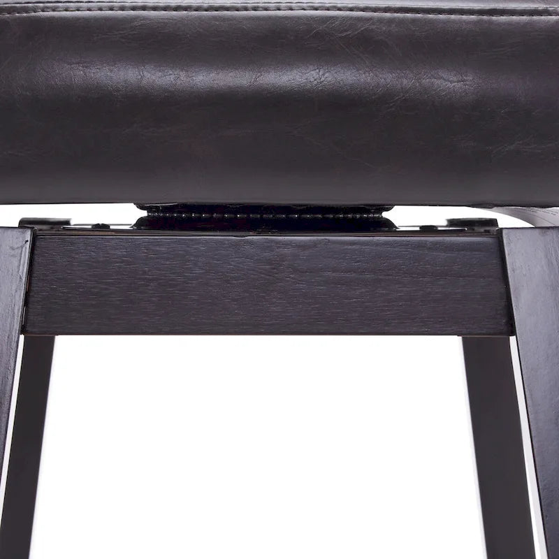 Tabourets de bar pivotants en hévéa de style moderne